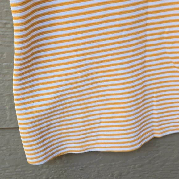 Anthropologie Deletta yellow stripe high neck top medium M - Picture 10 of 13